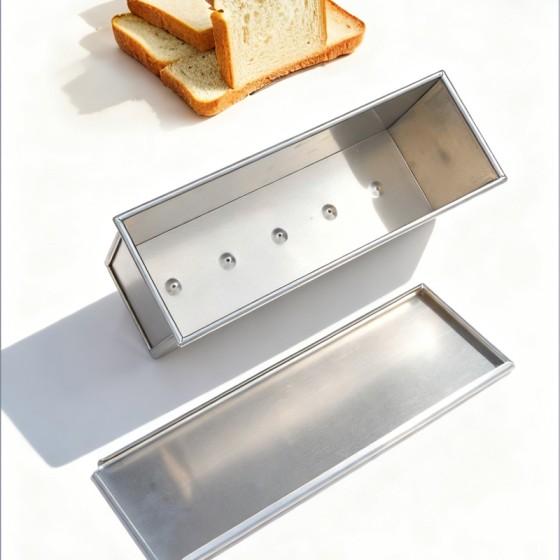 Wholesale general rectangular aluminum alloy bread baking trays with lids. Manufacturer of such products